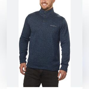 Eddie Bauer Radiator Fleece Snap Mock Pullover
